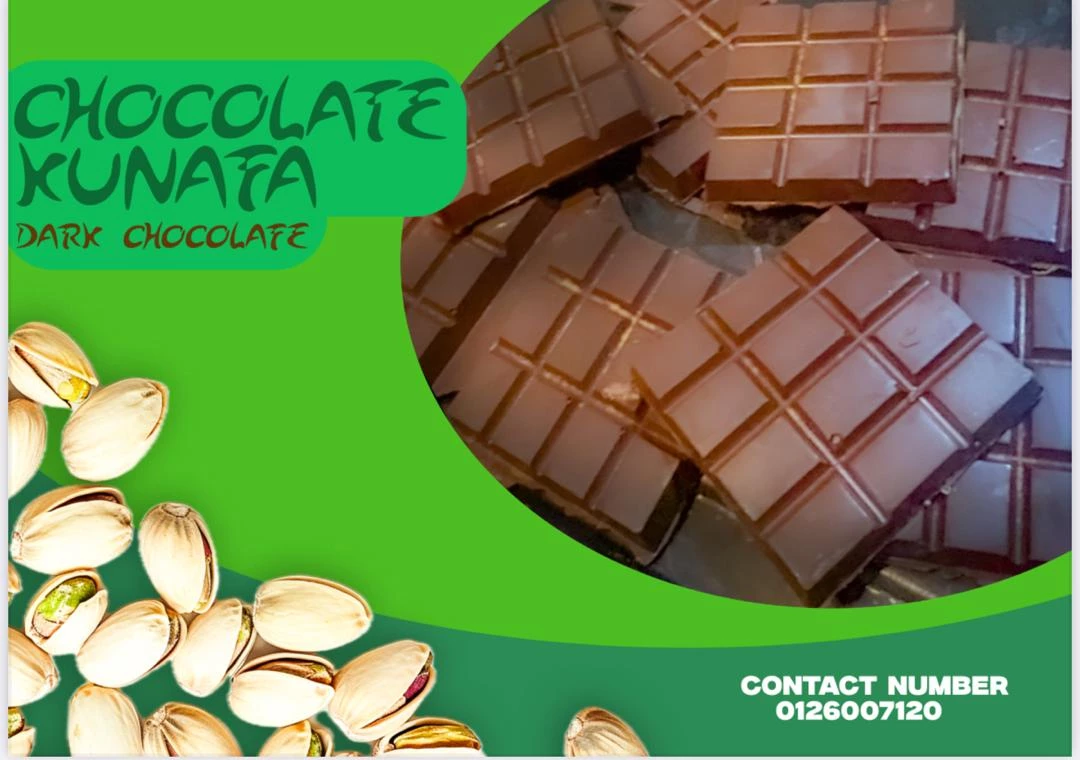 chocolate kunafa pistachos